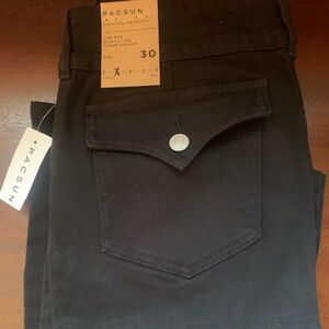 NWT PacSun Black Stretch Low Rise Bootcut Jeans, Size 30
